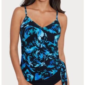 Magicsuit Women's Alex Printed Pop Diva Side-Tie Tankini Top